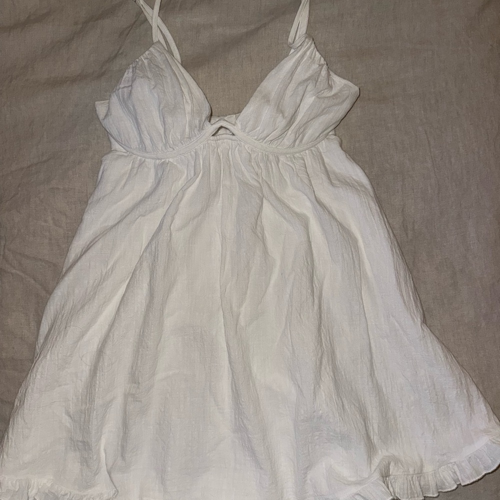 Elegant White Women's Dress